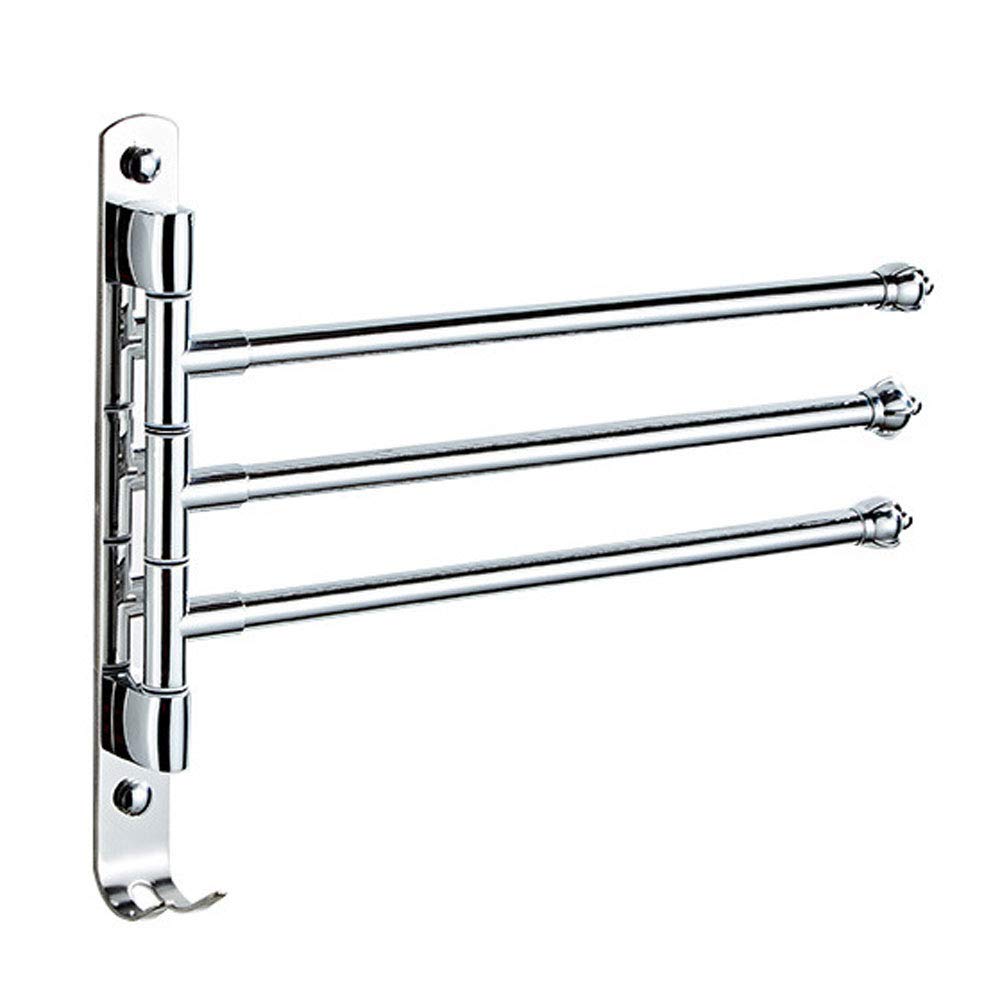 Genérico Toallero Toallero Giratorio de Acero Inoxidable Toallero de Inodoro Multifunción con Fijación con Tornillos Inoxidables Montado en la Pared Toallero Impermeable para Cocina Bar Inodoro