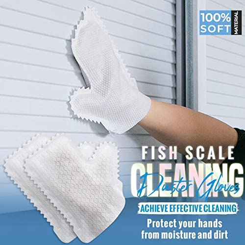 Gants de désinfection microfibre haut de gamme à structure écailles de poisson