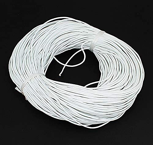 Perlin 10 Metre White Leather Cord 1.5 mm Jewellery Cord (10 Metres), Blue,green,white, 1,5mm 10 Meter - Image 3
