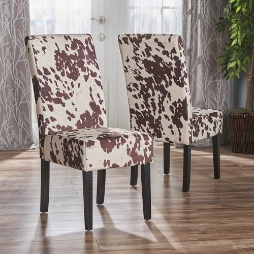 Merax Leopard Print Dining Chair Set of 2