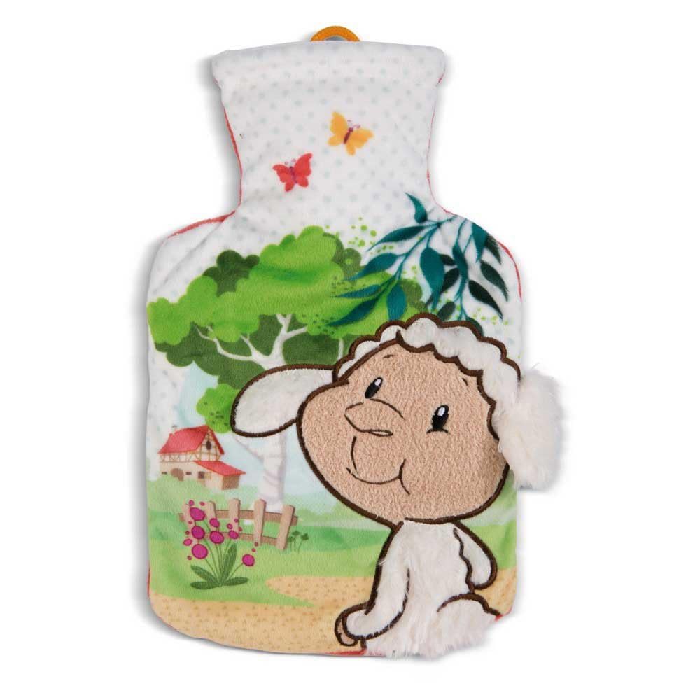NICI Hot water bottle sheep Sheepmila 500ml colorful - Sustainable Cuddly Toy Hot Water Bottle - Cuddly Warming Animal from 10 Months - Hot Water Bottle Animal - Plush Animal Bed Bottle