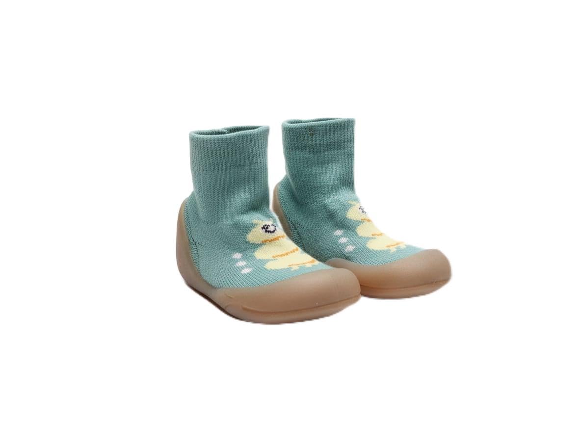 Baby Bear Sock Shoes, Navy Blue and White, Toddler First Walker Shoes, Cute Animal Design-image-46