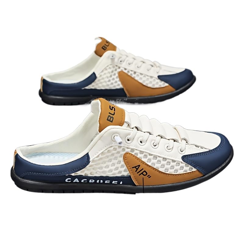 Men's Fashion Sneakers Slip-Resistant Versatile for Outdoor Activities, Breathable Fabric with EVA Insole