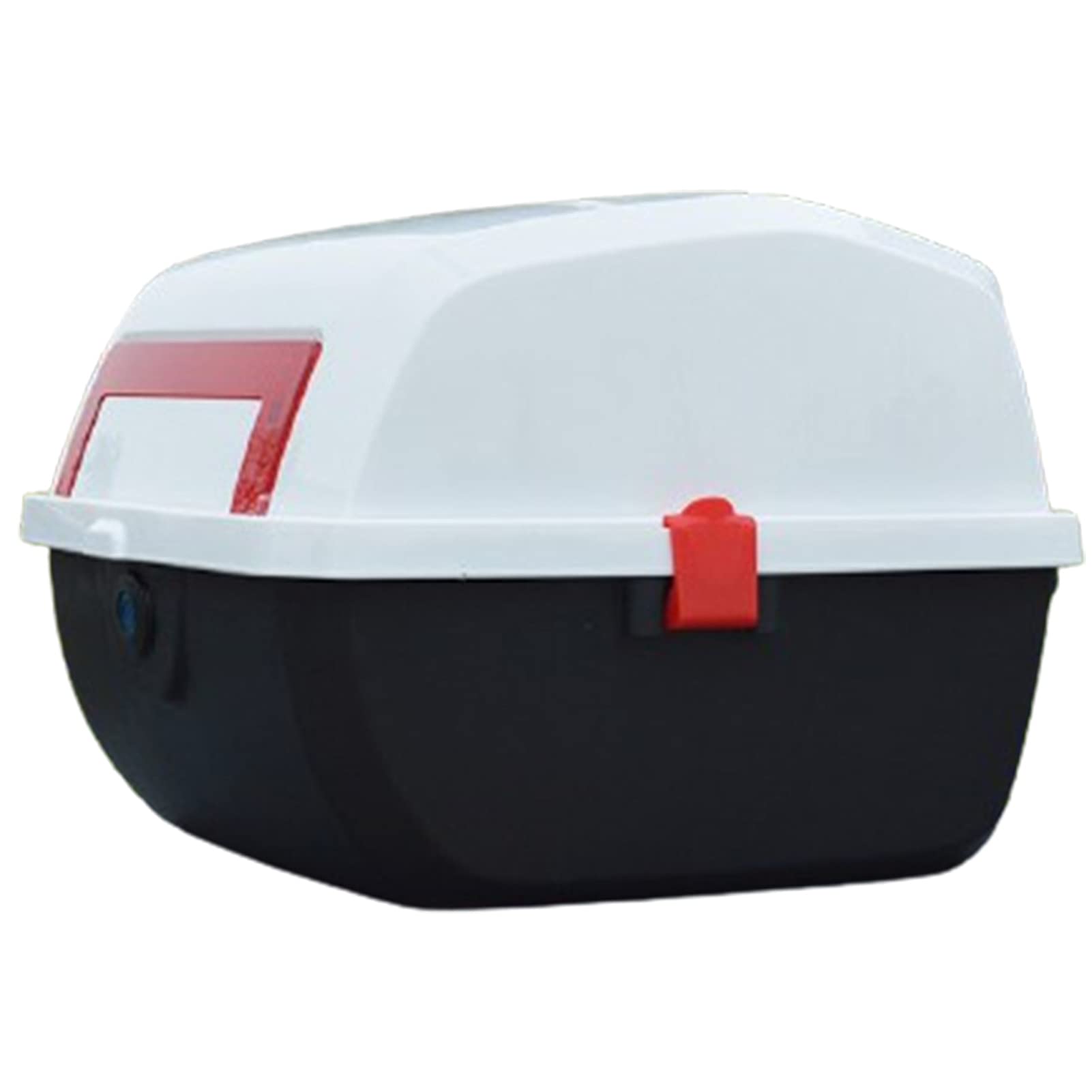 Coffre de moto arrière pour casque et bagages de scooter avec dossier