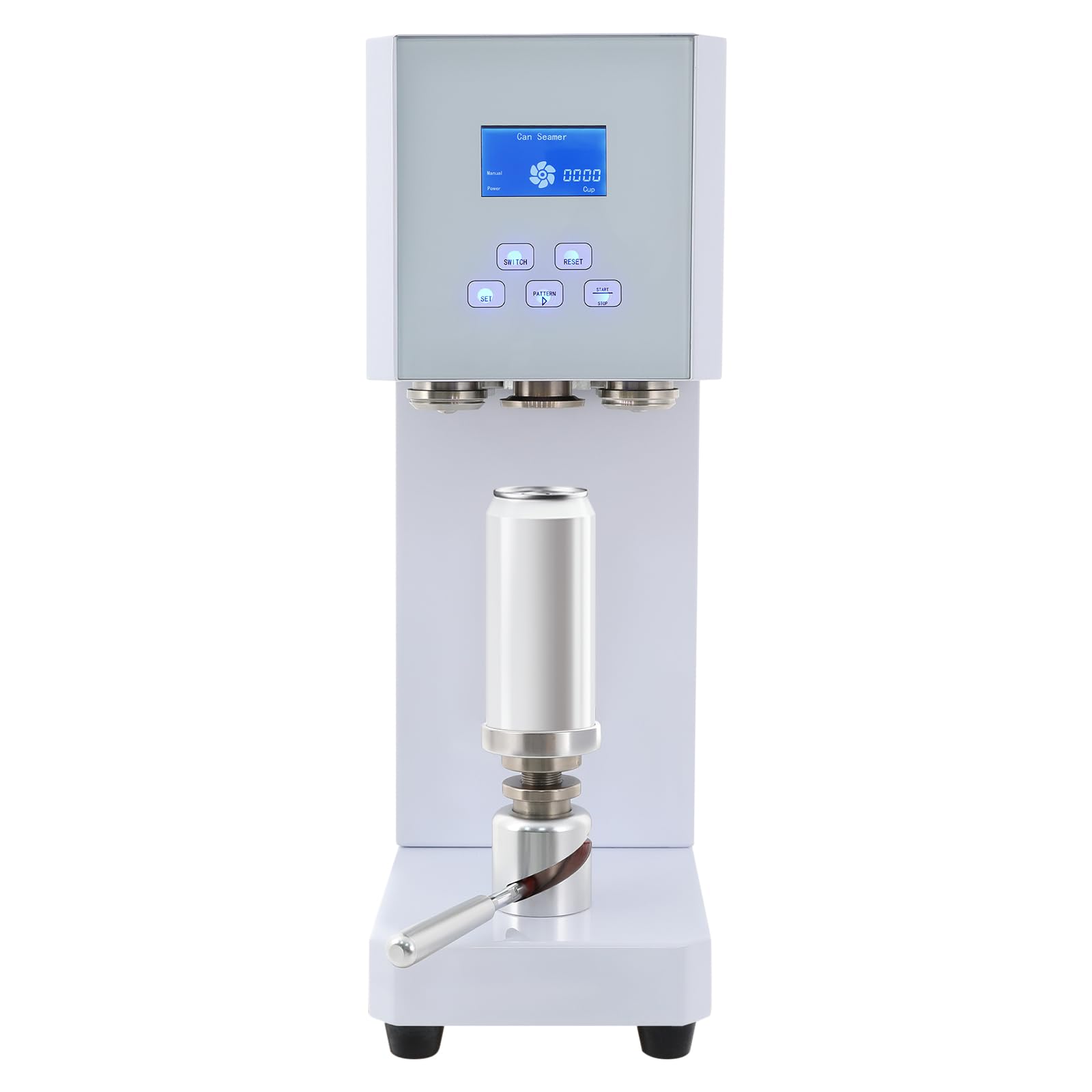 Automatic Can Sealing Machine, 370W Electric Cup Sealer Machine with Counter & LED Display, 2.17” Dia. & 4.53”-6.69” Height Tin Can Seaming Closing Capping Machine 110V