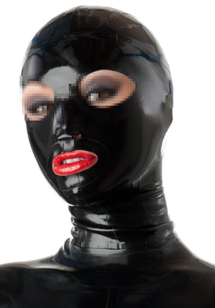 Palace Civet Masque à capuche en latex avec bouche ouverte et grands yeux 0,4 mm