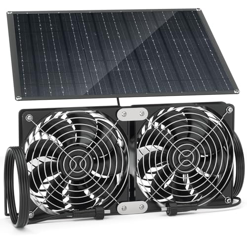 Solar Fan, 30W Solar Fan for greenhouses, Small Chicken coops,...