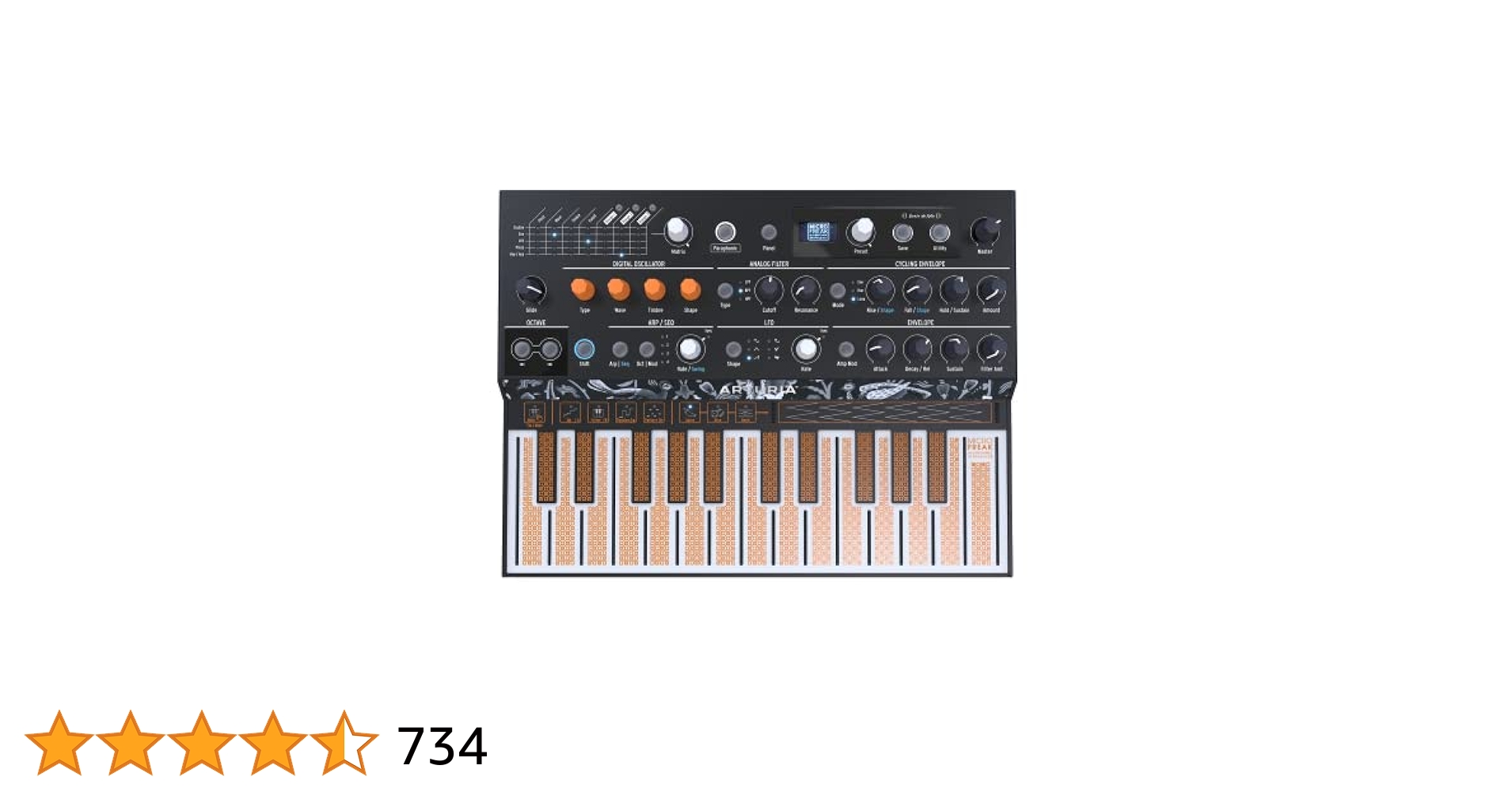 Microfreak has ARTURIA MICROFREAKシンセサイザー Arturia - MicroFreak Synthesizer Keyboard - 25-Key Hybrid