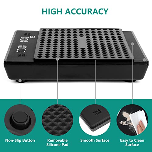 Vech Kitchen Digital Coffee Scale With Timer 3Kg/0.3G Precision Espresso Weight Scales G/Oz/Ml Pour Over Coffee Scale With Heat Resistant Pad And Batteries Included(Black) #TOP2