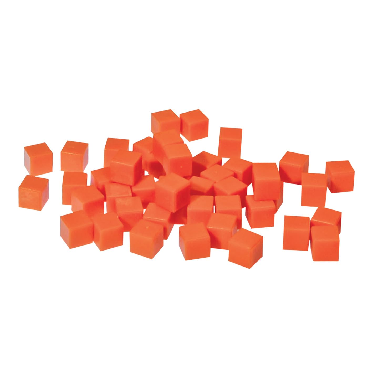 EAI Education Base Ten Units: Orange Plastic - Set of 100