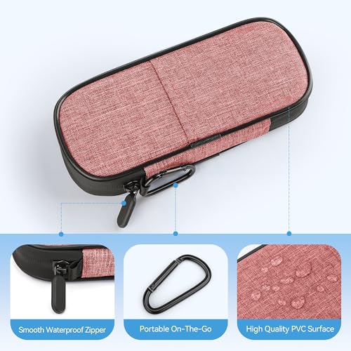 Image of Gelozid Insulin Cooler Travel Case Diabetic Medication Insulated Cool Organizer with 2 Reusable Ice Packs for Insulin Pen and Other Diabetic Supplies, for the Daily Life and Trip(Pink)