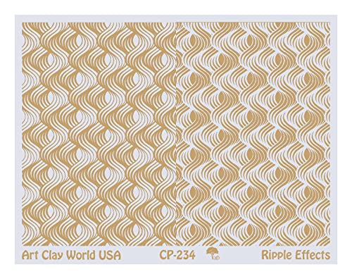 Low Relief Texture Plate Ripple Effects Design - 1 Pc.