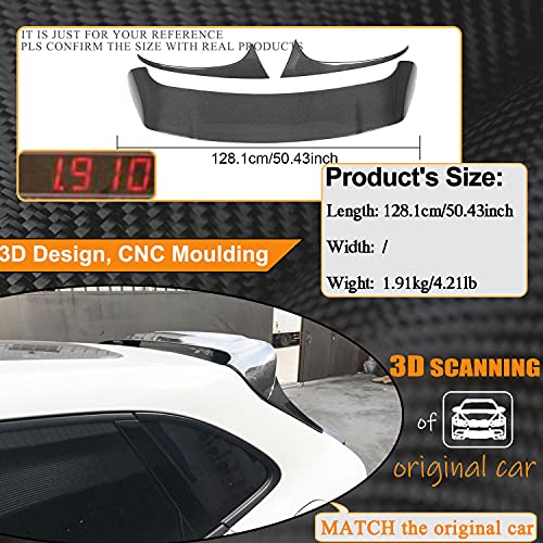 Mcarcar Kit Carbon Fiber Roof Spoiler Fits For Porsche Macan Base/Turbo/Gts/S Sport Utility 4Door 2014-2020 Auto Rear Window Top Wing Lip Factory Outlet #TOP4