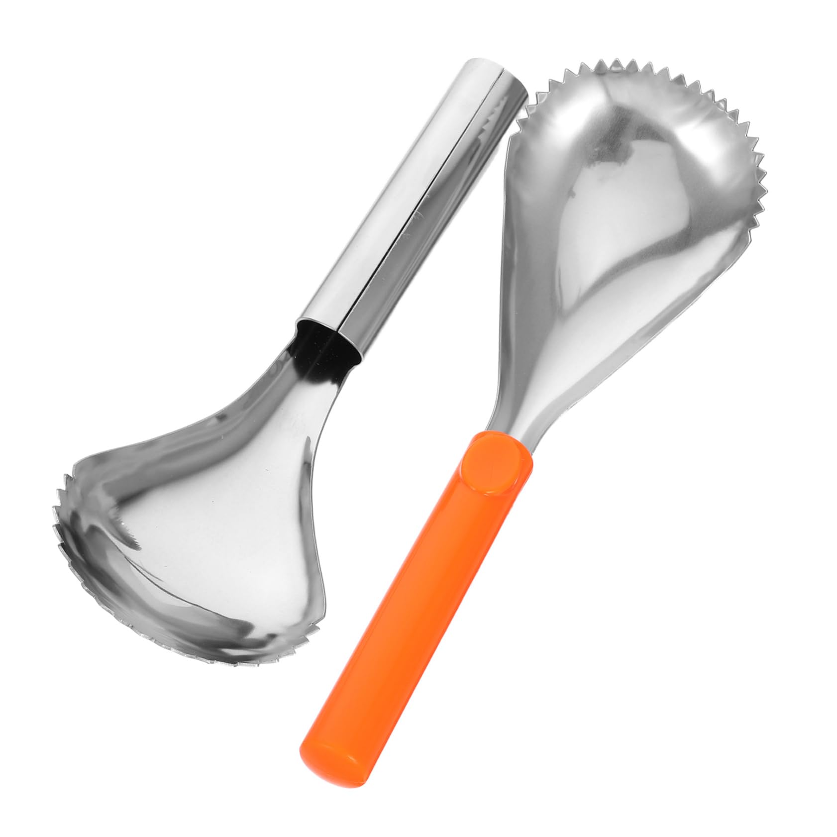 PRETYZOOM 2pcs Stainless Steel Pumpkin Scooper Fruit Divider Manual Vegetable Corer Tool for Effortless Pumpkin Carving Ergonomic Design for Easy Operation and Maintenance Kitchen