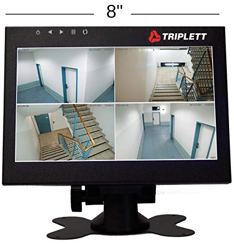 Image of Triplett HDCM3 Compact 8-inch HD TFT LED 1280x720 Security Test Monitor with HDMI, BNC, AV /Composite