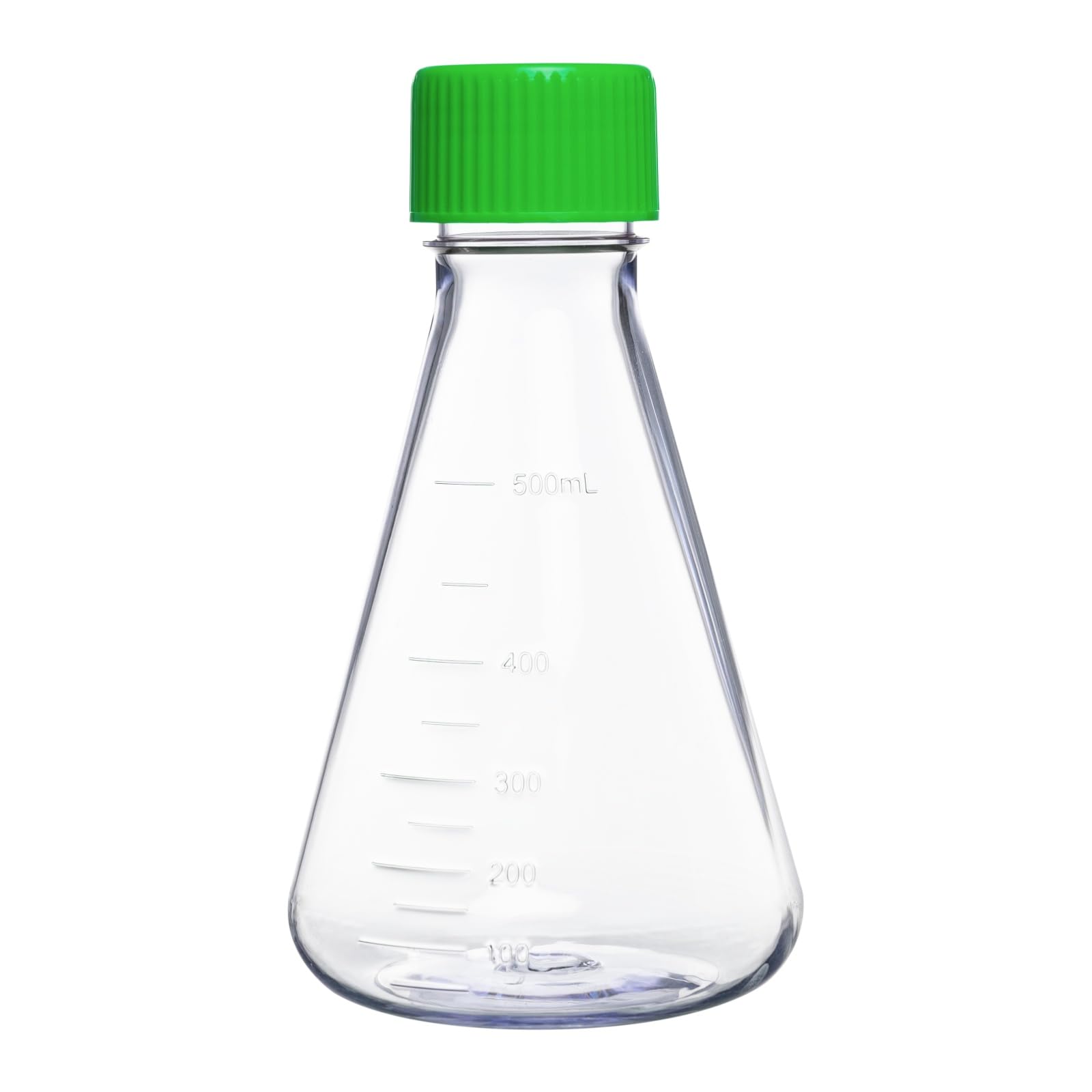 12 Stück Erlenmeyer Flasche, 125ml Erlenmeyer-Kolben Kunststoff, Konischer Kolben Mit Schraubverschluss Für Laborarbeiten Chemie Experimente Und Wissenschaftliche Anwendungen (12 Stück-500ml)