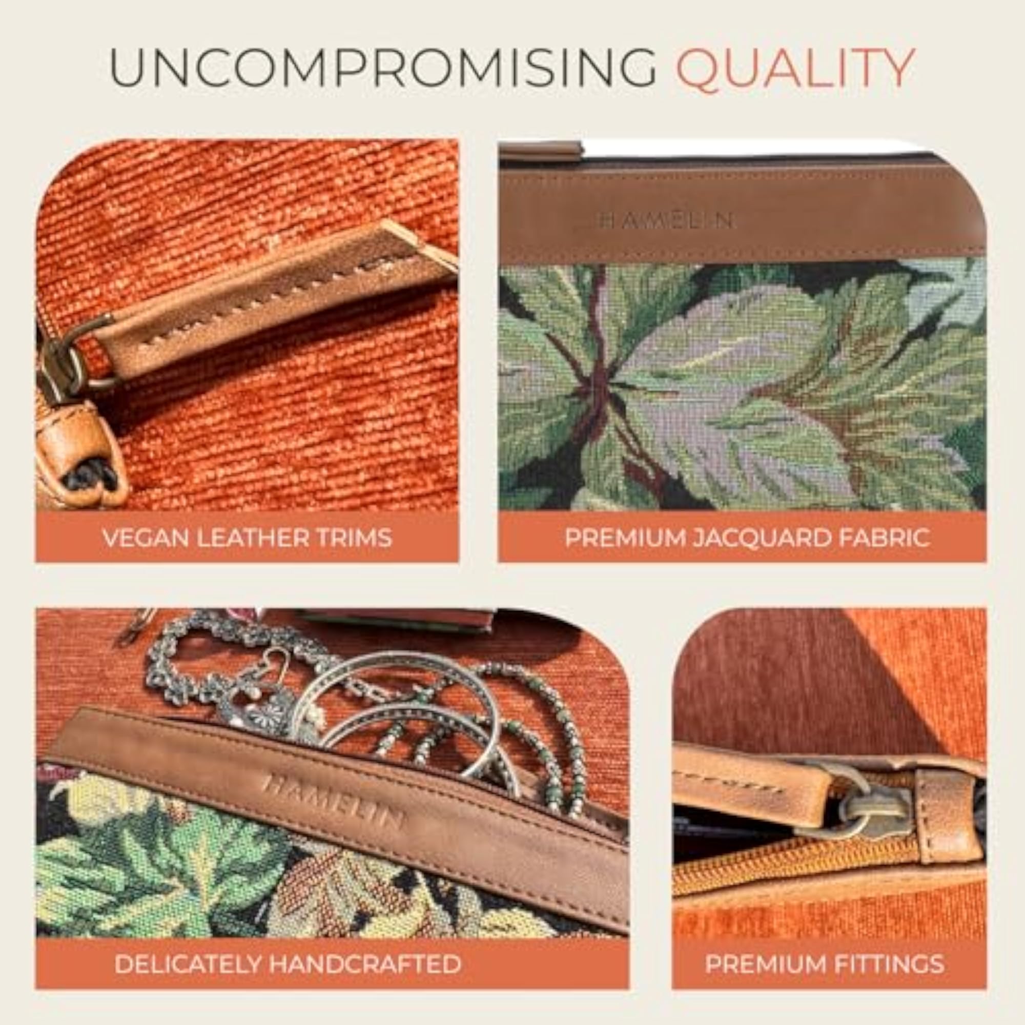 Multi-Purpose Pouch, Stylish Vegan Leather Purse for Travel