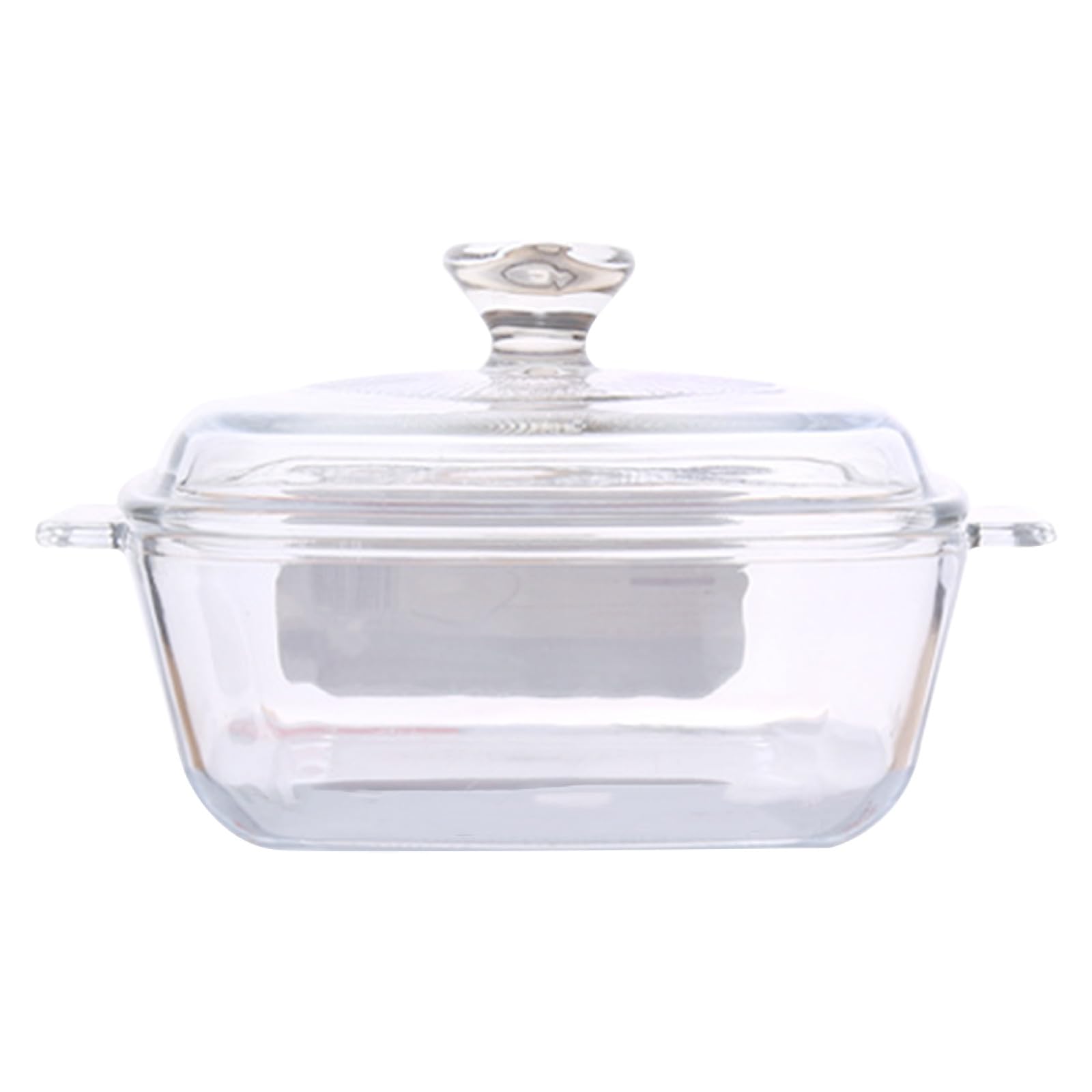 Hitzebeständige Glasschüssel mit Deckel 0,8l Mikrowellengeeignete Küchenschüssel aus Glas mit Praktischem Griff und Dichtem Deckel für Haushalt und Aufbewahrung