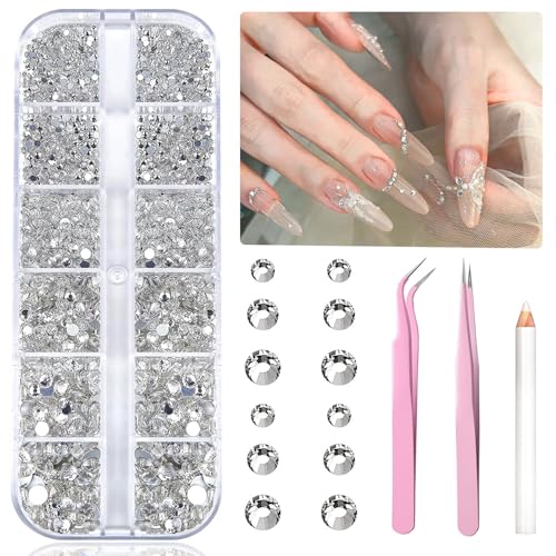 【大量！】デコ素材(ネイルストーン、ラインストーン一色) Amazon.co.jp: ラインストーン ストーン デコ ネイルストーン 約