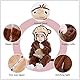 COOKY.D Neugeborenen Baby Mädchen Jungen Kapuzen Overall Bodysuit Herbst Winter Warm Flanell Tier Outfit Pyjama Kostüm 6-12 Monate, Dunkelbraun AFFE