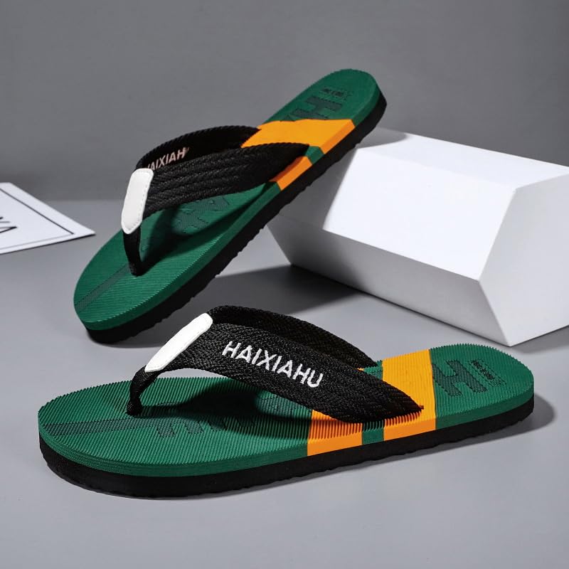 Men's Flip-Flops, Thongs Sandals Comfort Slippers for Beach Non-Slip Gym Pool Dorm Water Sandals Flip Flops4