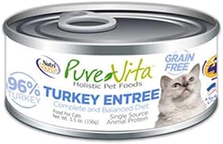 Pure Vita 96% Grain Free Turkey & Turkey Liver EntrÃ©e Cat 12/5 Oz