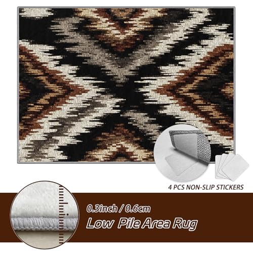 Tapete Decorativo 7x9 Area Rug Southwestern Aztec miniatura 5