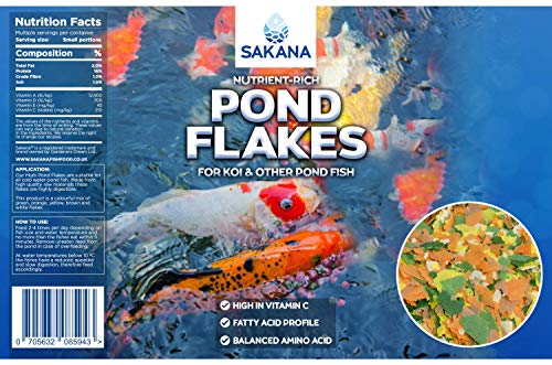 Sakana Multi-Pond Flakes | Premium Quality Aquatic Fish Food Mixture | Perfectly Balanced, All-Round Daily Feed for Cold-Water Fish | Healthy, Easily Digestible & Great Source of Nutrients (5L) - Image 4
