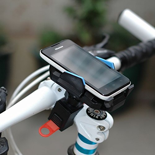 triecoworld Universal soporte para bicicleta y motocicleta soporte de montaje en soporte para teléfono Soporte con Rotación de 360 grados para iPhone, todos los Android teléfono y GPS Dispositivo
