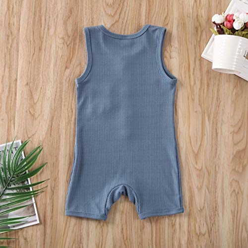 Image of Newborn Summer Baby Boy Girl Rompers Bodysuit Jumpsuit Playsuit One Piece Outfit Clothes