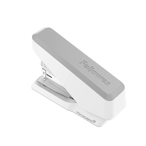 Miniatura 9 de Fellowes LX860 EasyPress Media Tira One Touch Grapadora De Escritorio, Capacidad De 40 Hojas - Blanco