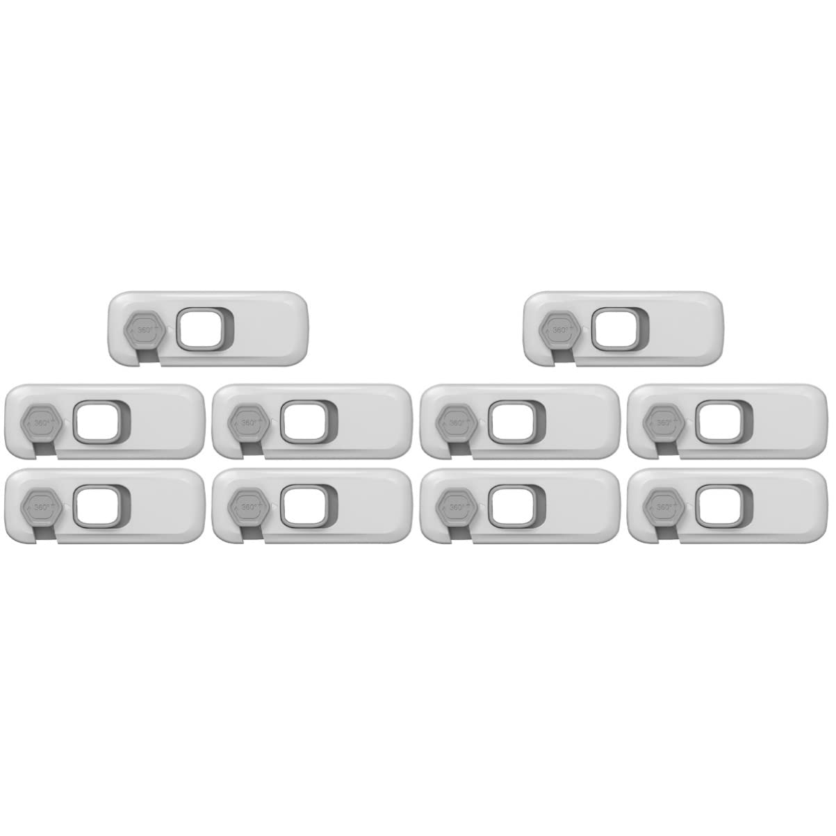 Baluue 10 Stk öffnen Sie das Türschloss Backofen Sicherheitsschlösser für Fenstersicherheit Magnet protect schutzzelt Schubladenschloss für Kinder -Sicherheitsschlösser Einfach Möbel