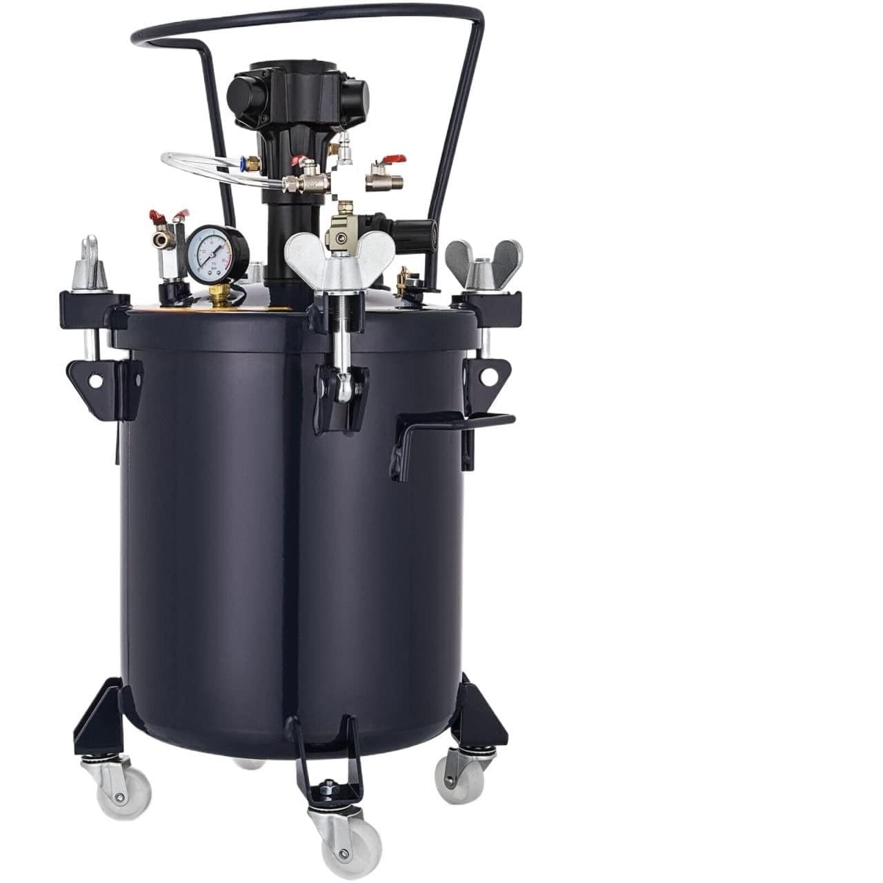 10L 30L Druck Farbtopf Tank Spritzpistole Spritzgerät Druckregler Manuelles automatisches Luftmischrührwerk for Industriefarbe für Profis und Heimwerker(30L Auto Air)