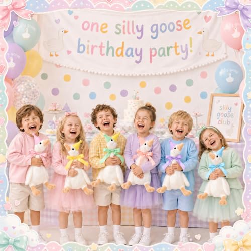 Halloscume 18 Set 11.8inch One Silly Goose Stuffed Animal, Cute, Macaroon by Halloscume - Used condition - Image 4