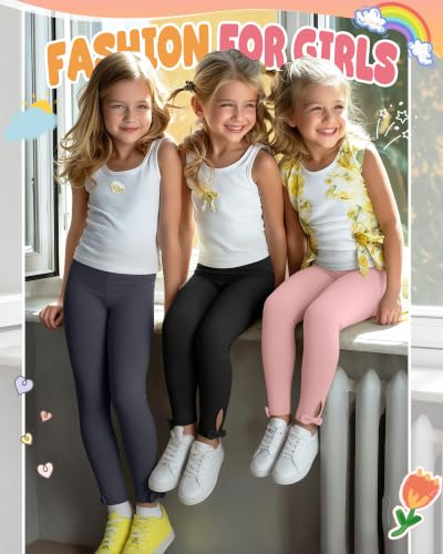 Image of 3 Pack Toddler Girls Cotton Leggings Bow Tight Pants