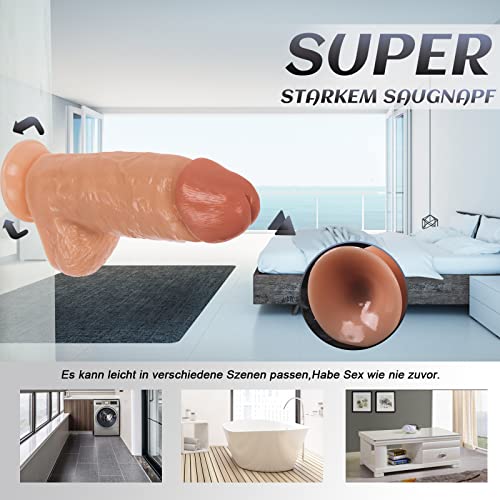 BDSMYEE 7 cm Durchmesser Dicker Analdildo, Analplug Prostatamassage und G-Punkt Stimulation, Penis-Nachbildung mit starker Saugnapf, Masturbations Sexspielzeuge für Paare, schwule Realistisch – Bild 5