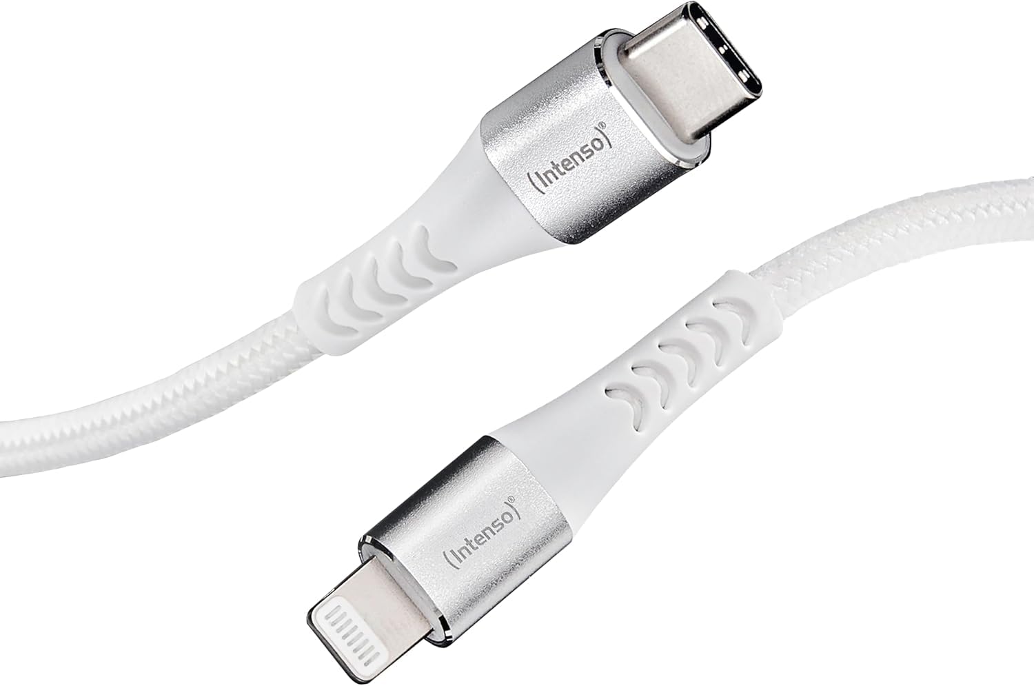 Intenso Kabel USB C315L, USB-C na Lightning kabel do transmisji danych i ładowania, Power Delivery o mocy do 60 W, nylon, 1,5 m, biały