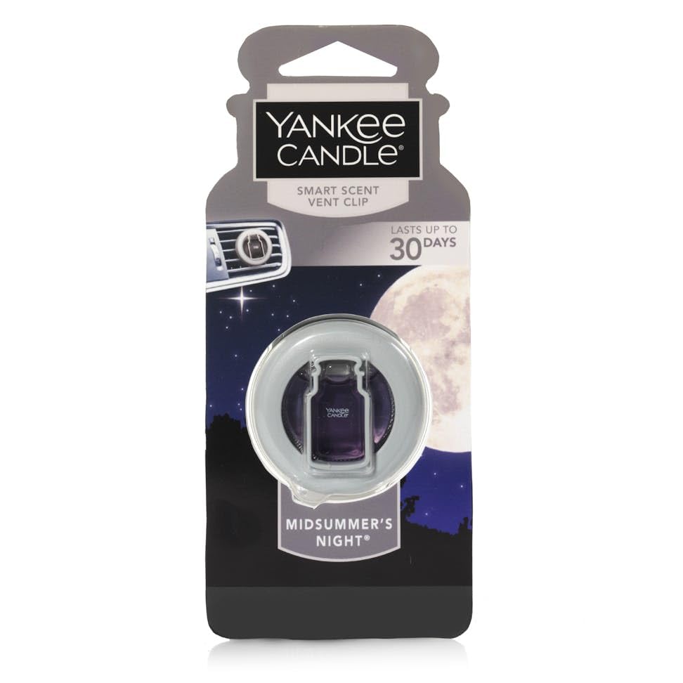 Image of Yankee Candle Smart Scent Auto Vent Clip Car Air Freshener,Midsummers Night (Pack of 4)