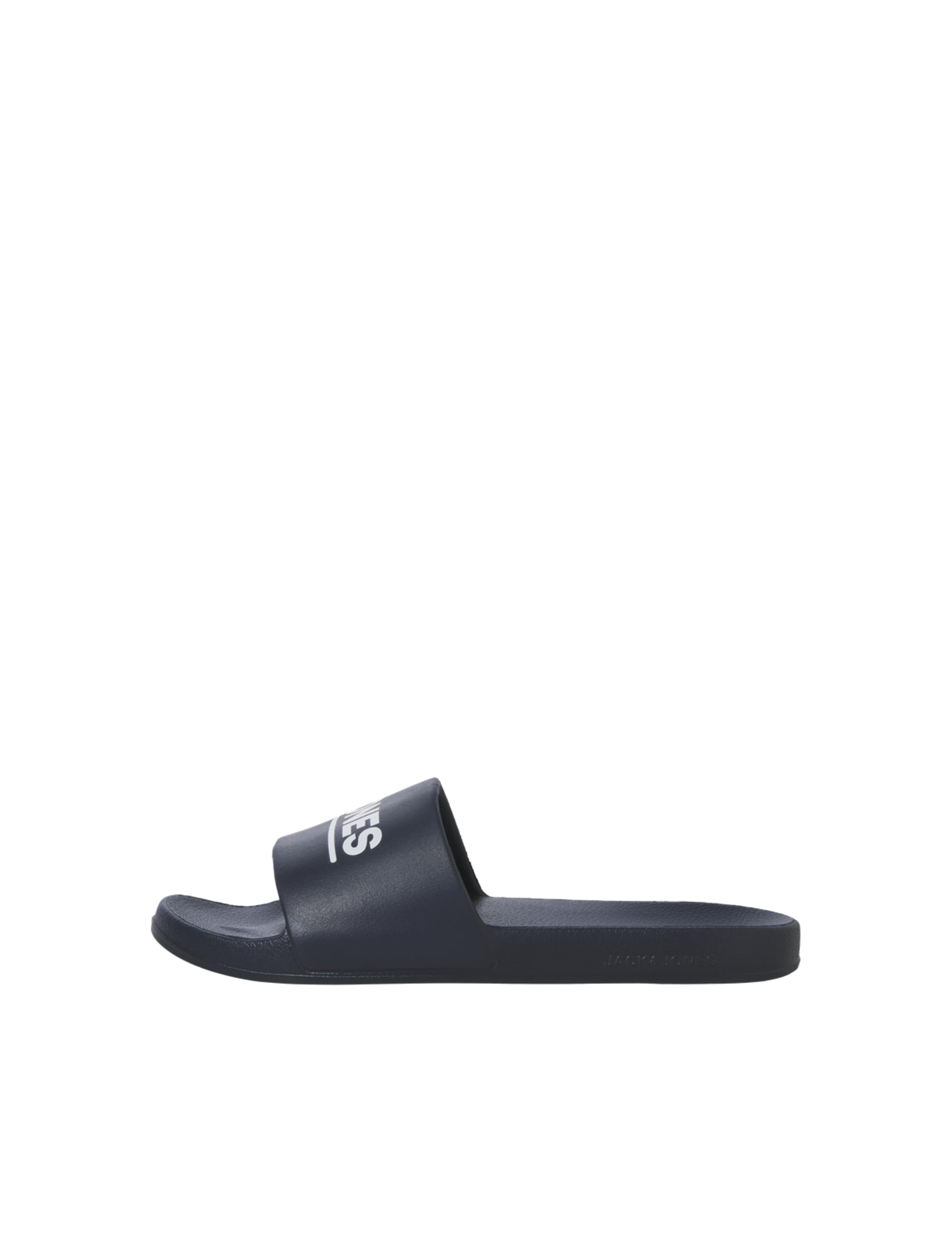 JACK & JONES Men's Jfwollie Slider Ln Flip Flops, Blazer navy, 8 UK