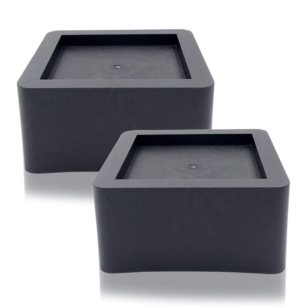 DuraCasa 3 Inch Bed Risers 2 Pack Fits Huge 5.5 Inch Bed or Furniture