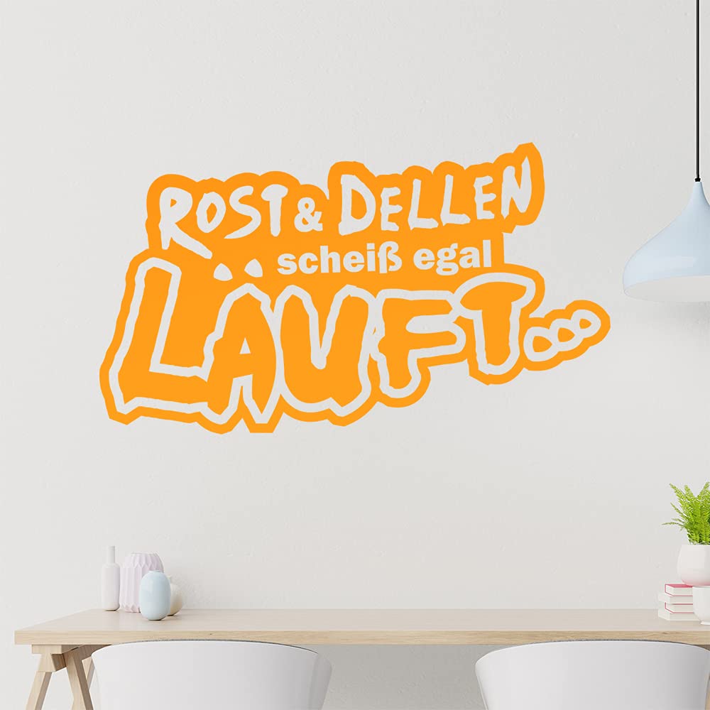 Kiwistar Rost & Dellen scheiß egal Lauft... - Offroad Tour Dirt Wall Sticker in 6 Sizes - Wall Sticker - Decoration, Kitchen, Living Room, Bedroom, Bathroom