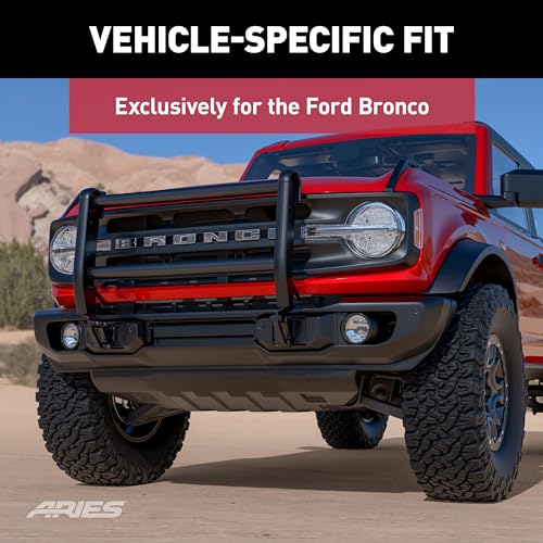 Image of ARIES 2165200 ForeFront Black Steel Bull Bar for Ford Bronco