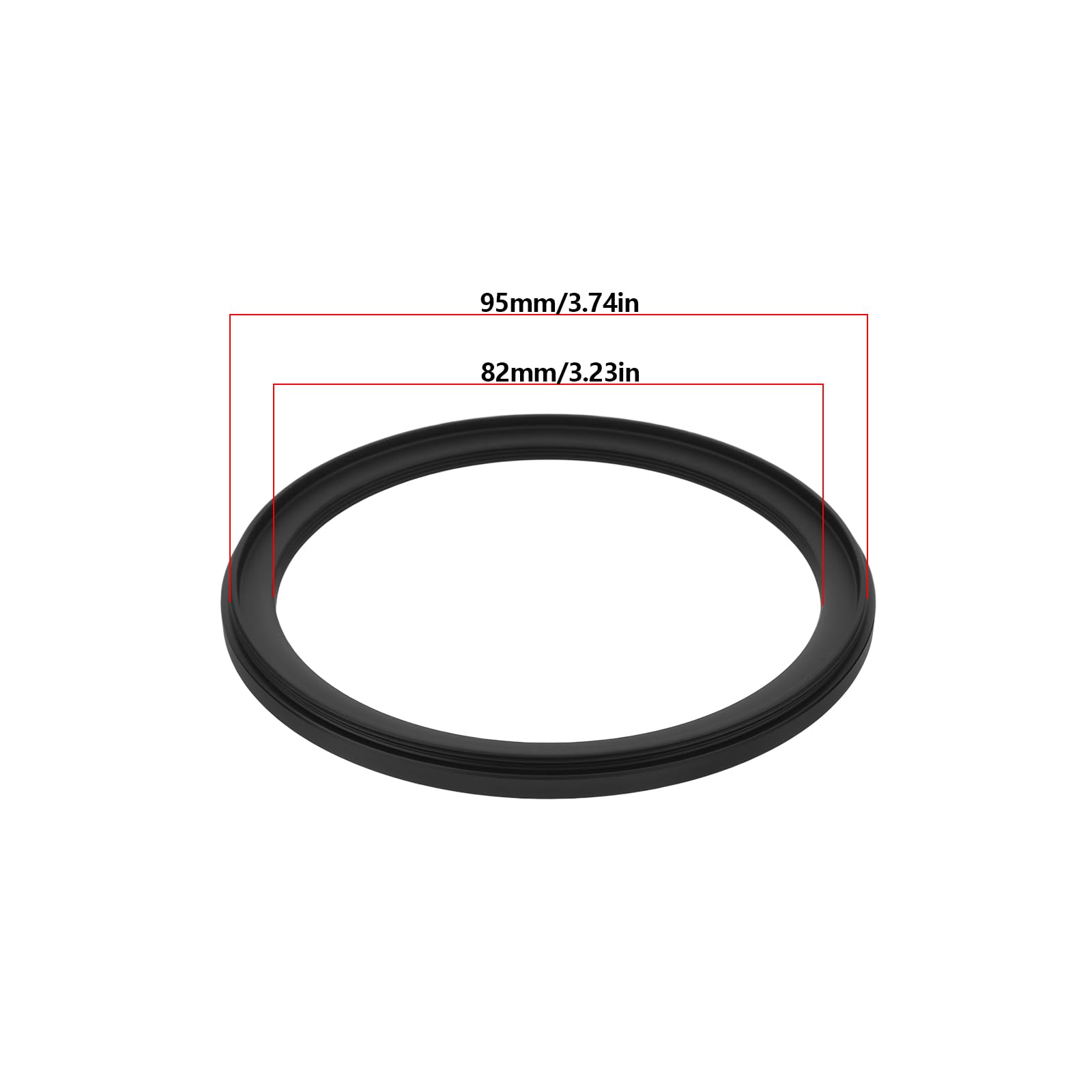 2 Piezas Anillo Adaptador de Filtro de Cámara de Aluminio Anodizado 95 Mm A 82 Mm con Paño de Limpieza para Lentes de Cámara de 95 Mm Y Filtros ND CPL UV de 82 Mm