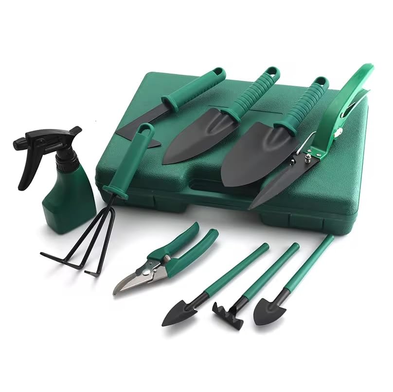 Terra Futura: Guia Completo para Criar uma Horta Sustentável em Casa (2025) 4 Kit de Jardinagem Profissional com 10 Peças em Maleta, Metal, Tes...