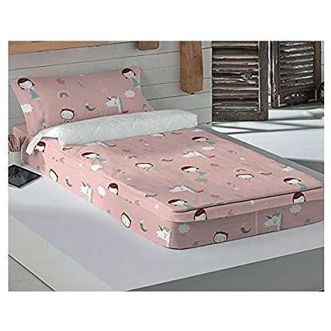 Haciendo El Indio Saco Nórdico Unicorn Cama Blanco Cover