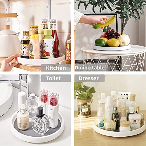 Rarapop 3 Pack Non Skid Lazy Susan Turntable Display Stand, 10-Inch Rotating Spice Rack Spinning Organizer For Cabinet, Pantry, Refrigerator, Countertop #TOP6