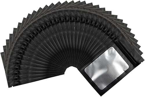 Miniatura 4 de 200 bolsas resellables de 0.12 oz, Ziplock a prueba de fugas reutilizables con ventana transparente para alimentos, aperitivos, suministros de