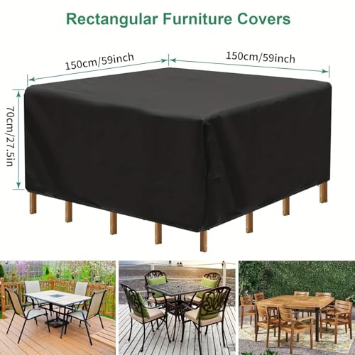 Bache table exterieur pour protéger le mobilier de terrasse