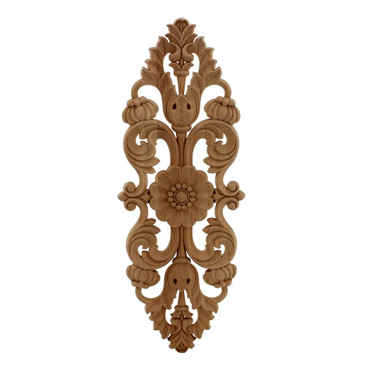 Naklejka do rzeźbienia w drewnie kwiat rzeźba drewniane aplikacje do mebli szafki drewniane listwy kalkomania dekoracyjna figurka aplikacja 50 cm x 20 cm