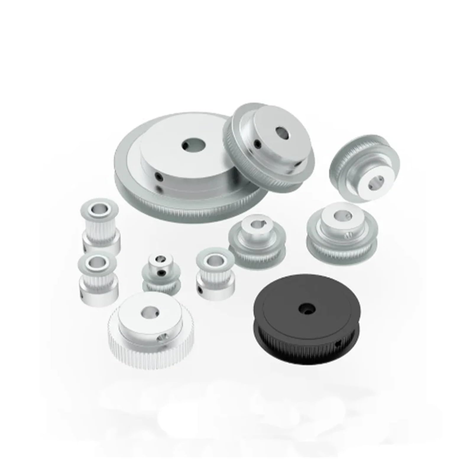 2GT Zahnriemenscheibe 90T/100T/110T/120 Zähne 2M GT2 Riemenscheibenbohrung 5–30 mm Riemenbreite 6/10 Zahnriemenrad(20mm-keyway 6x2.8mm,110T (1pcs),Belt Width 6mm)